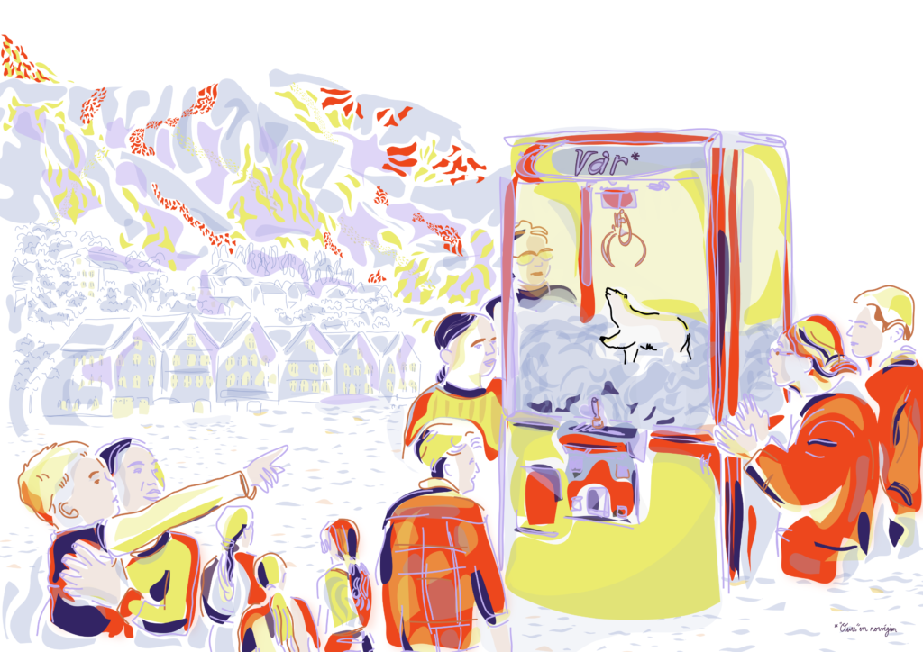 Illustration écologique pour un magazine sur la défense des écosystèmes